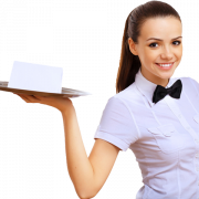 Female Waiter PNG Free Download
