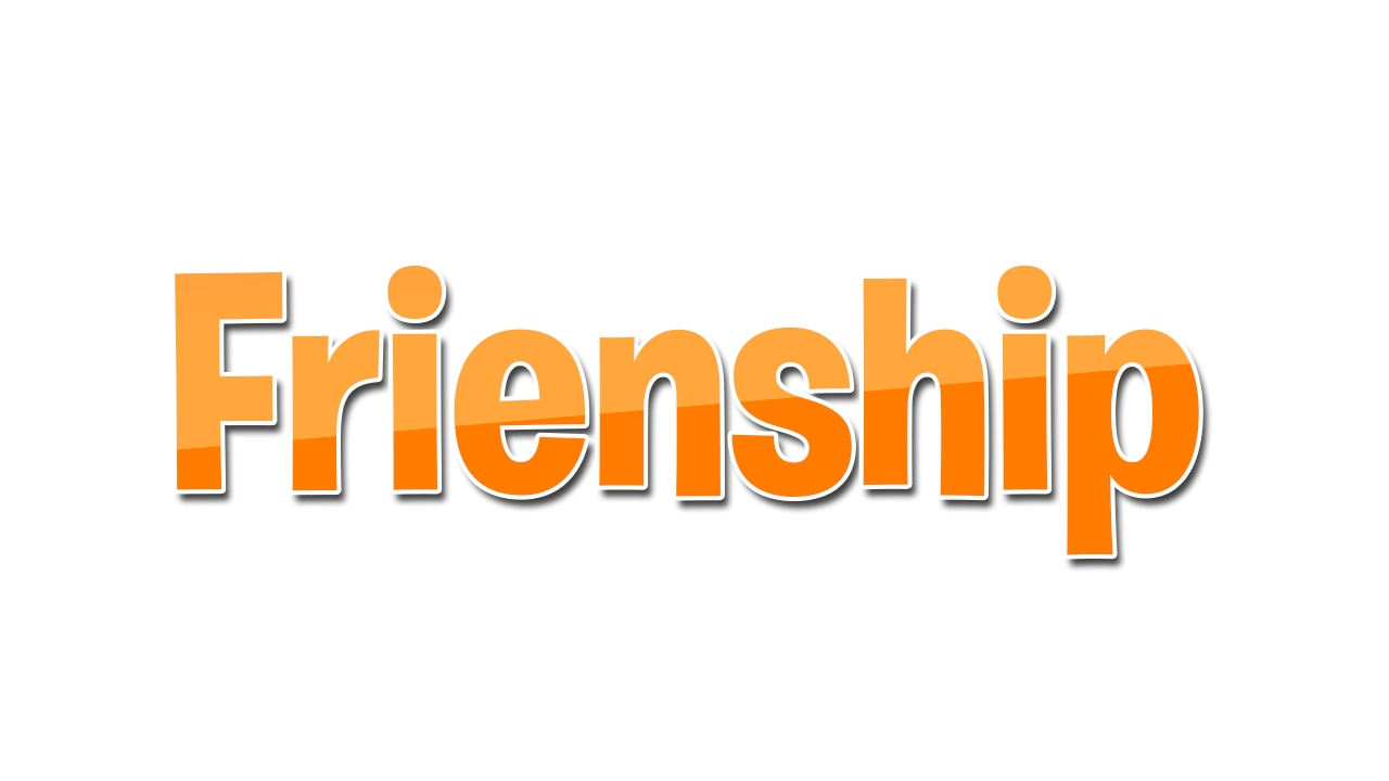 Friendship Day Word PNG Clipart