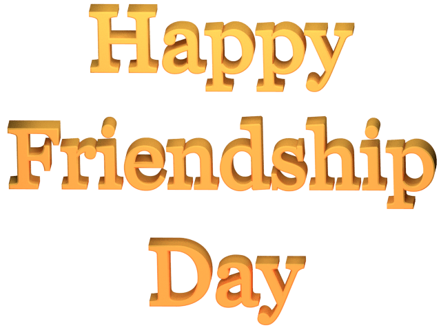 Friendship Day Word PNG Free Download