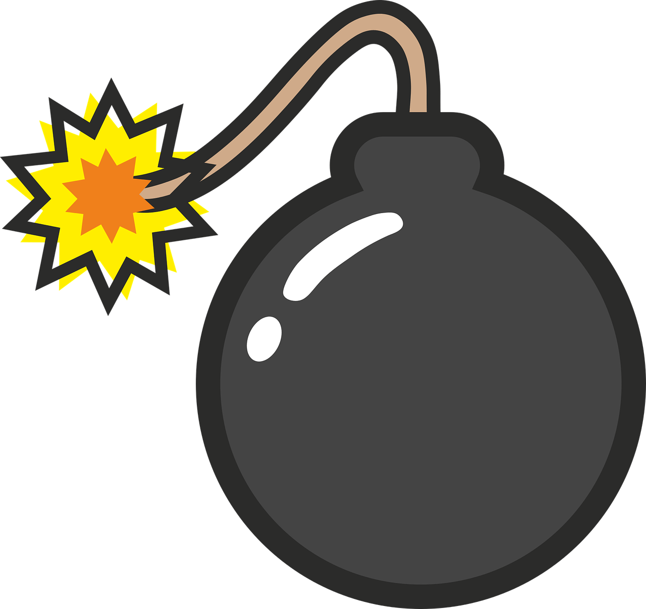 Fuse Bomb PNG Free Image
