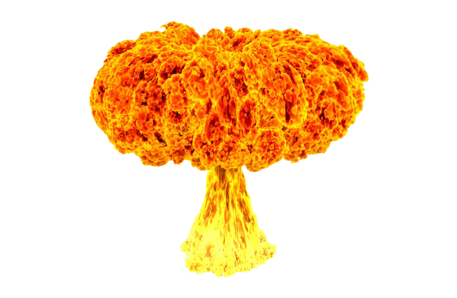 Giant Nuclear Explosion PNG Image