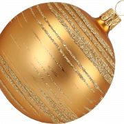 PNG de Navidad de oro