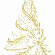 Altın Noel Png Clipart