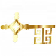 Gold Key PNG Image