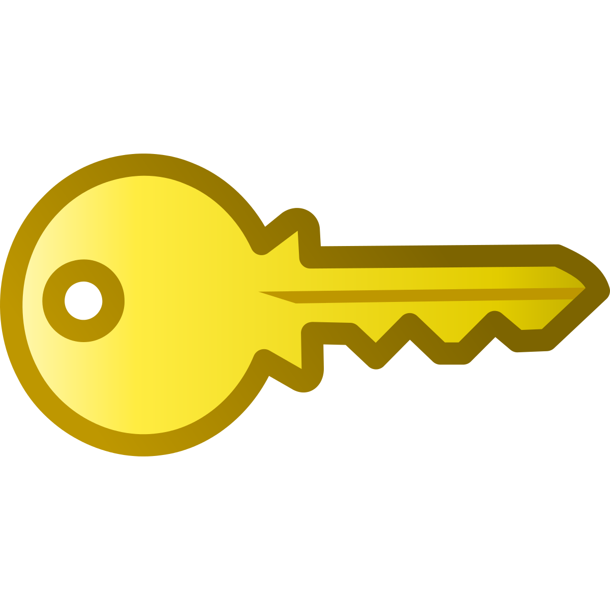 Золотой ключ PNG -файл изображения