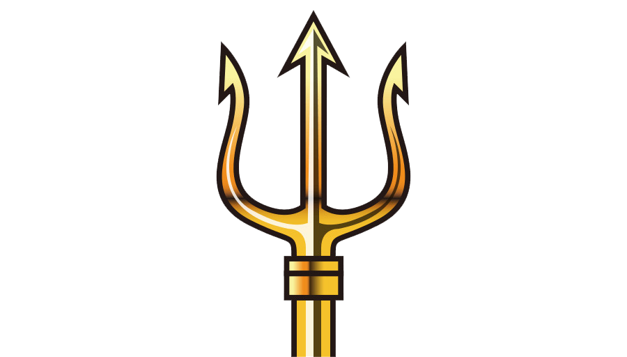 Gold Trident PNG Picture