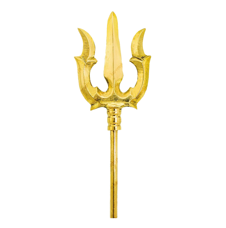 Gold Trident PNG