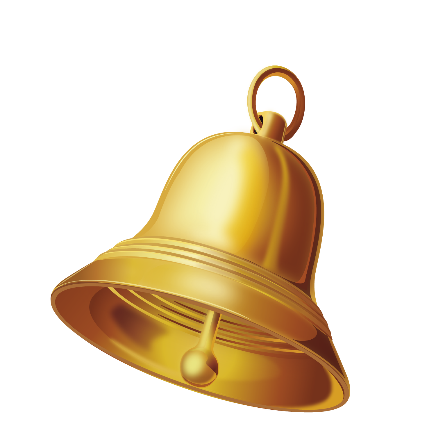 Golden Bell PNG Clipart