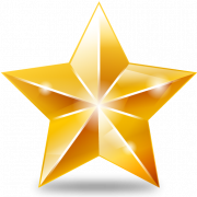 Clipart PNG Star Golden คริสต์มาส