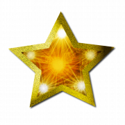 Golden Christmas Star PNG Free Download