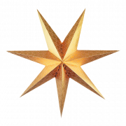 Gambar PNG Bintang Natal Emas
