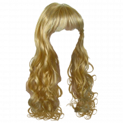 Golden Wig PNG Clipart