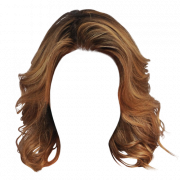 Golden Wig PNG Free Image