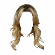 Golden Wig Transparent