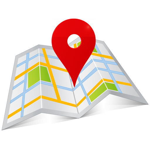 Google Maps สถานที่ตั้งทำเครื่องหมายโปร่งใส