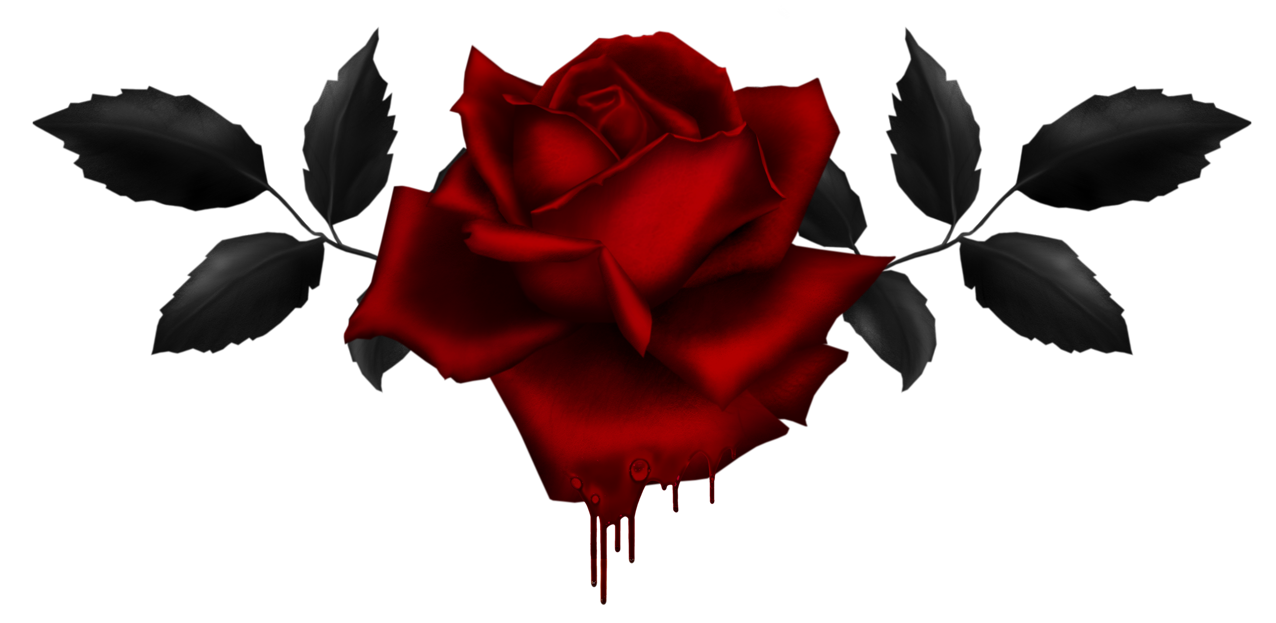 Rose gothique PNG