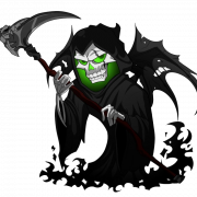 Cadılar Bayramı Grim Reaper Şeffaf