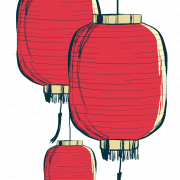Hangende Chinese lantaarn png gratis afbeelding