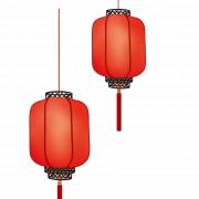 Hangende Chinese lantaarn transparant