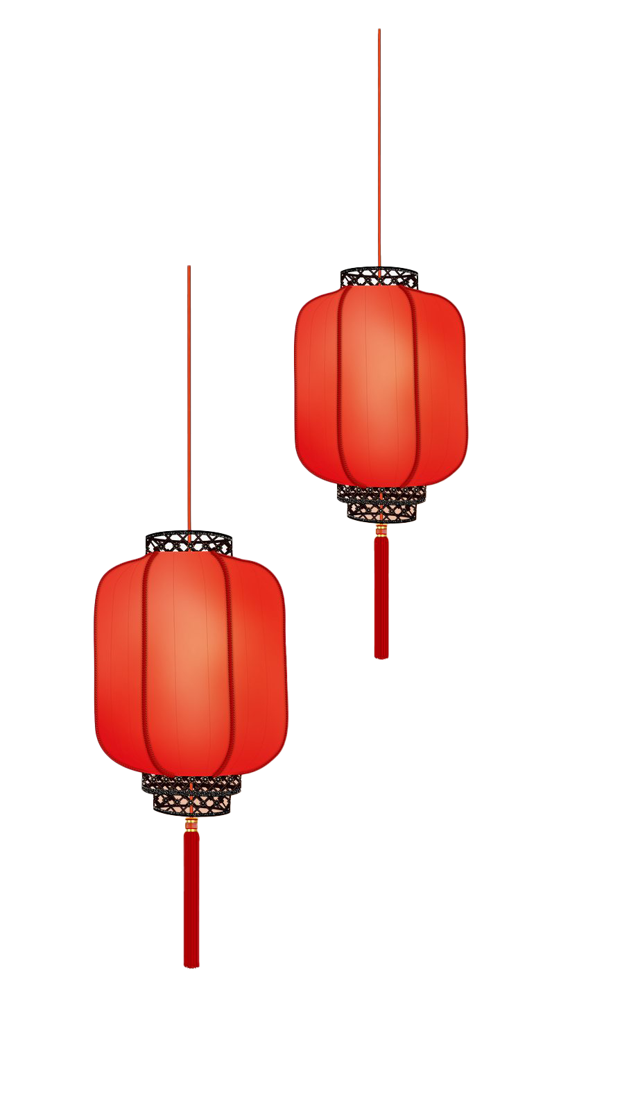 Hanging Chinese Lantern Transparent