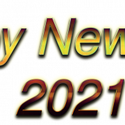 Feliz año nuevo 2021 PNG Imagen gratis