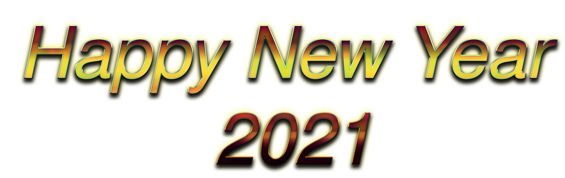 Happy New Year 2021 PNG Free Image