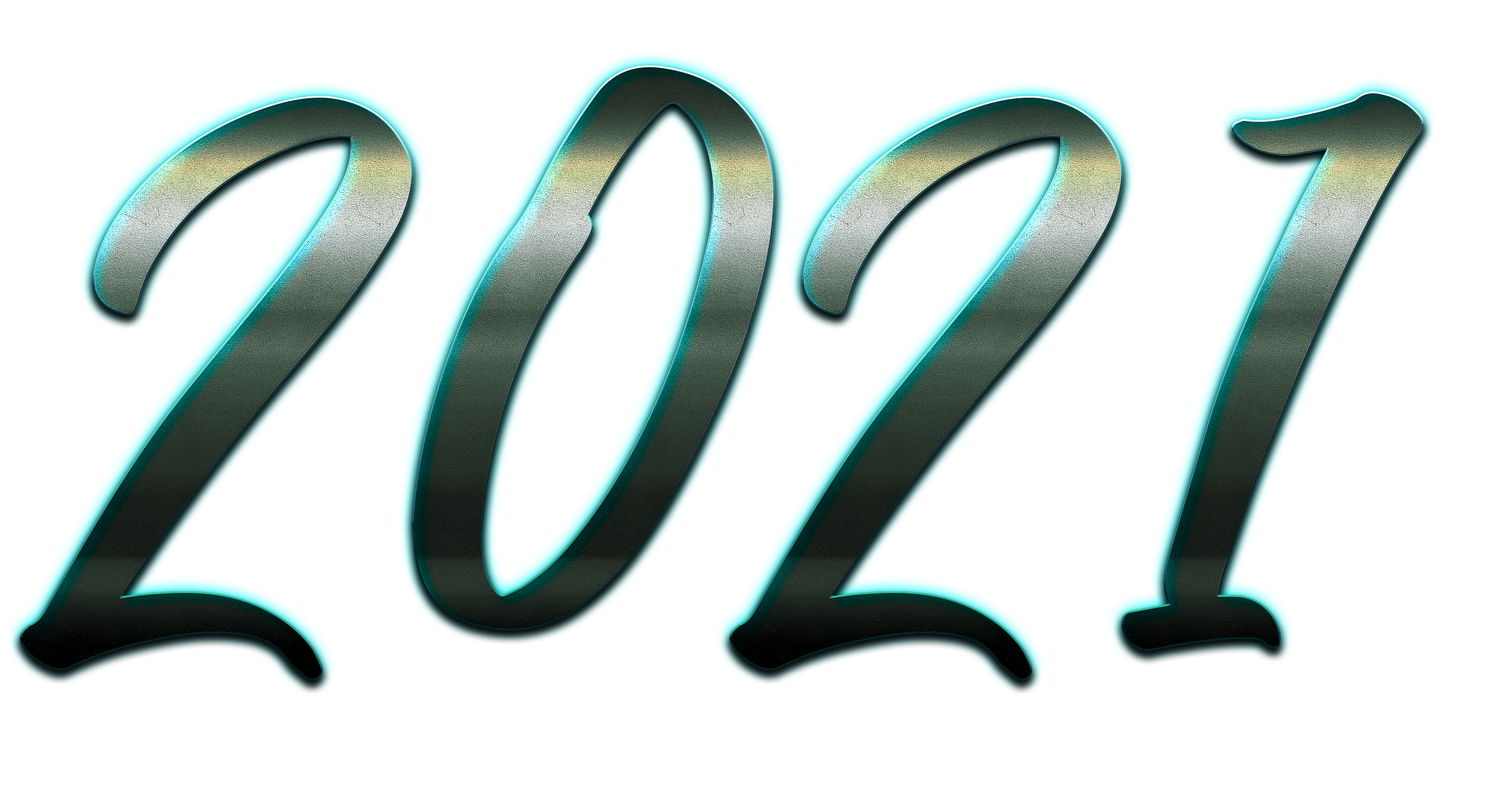 Happy New Year Letter 2021 PNG Image