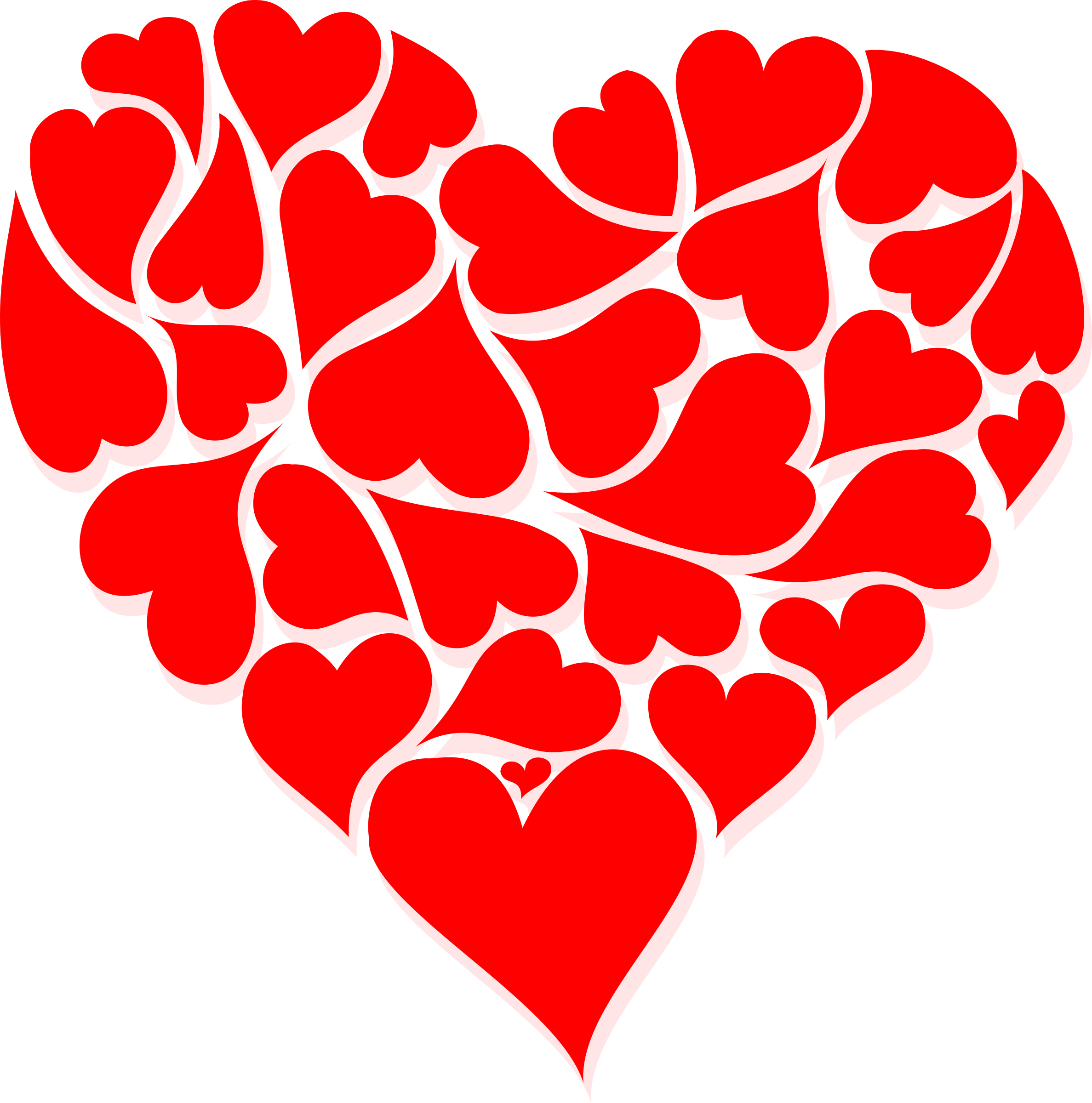Mutlu Sevgililer Günü Kalp Png Dosyası