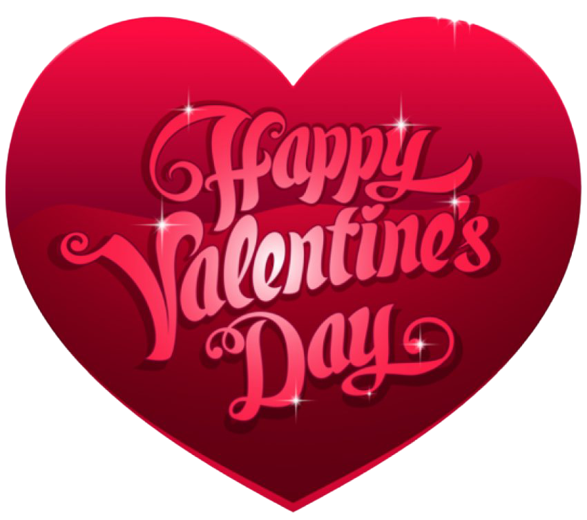 Happy Valentines Day Heart PNG