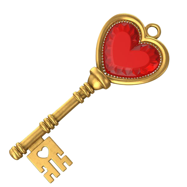 Heart Key PNG Free Download