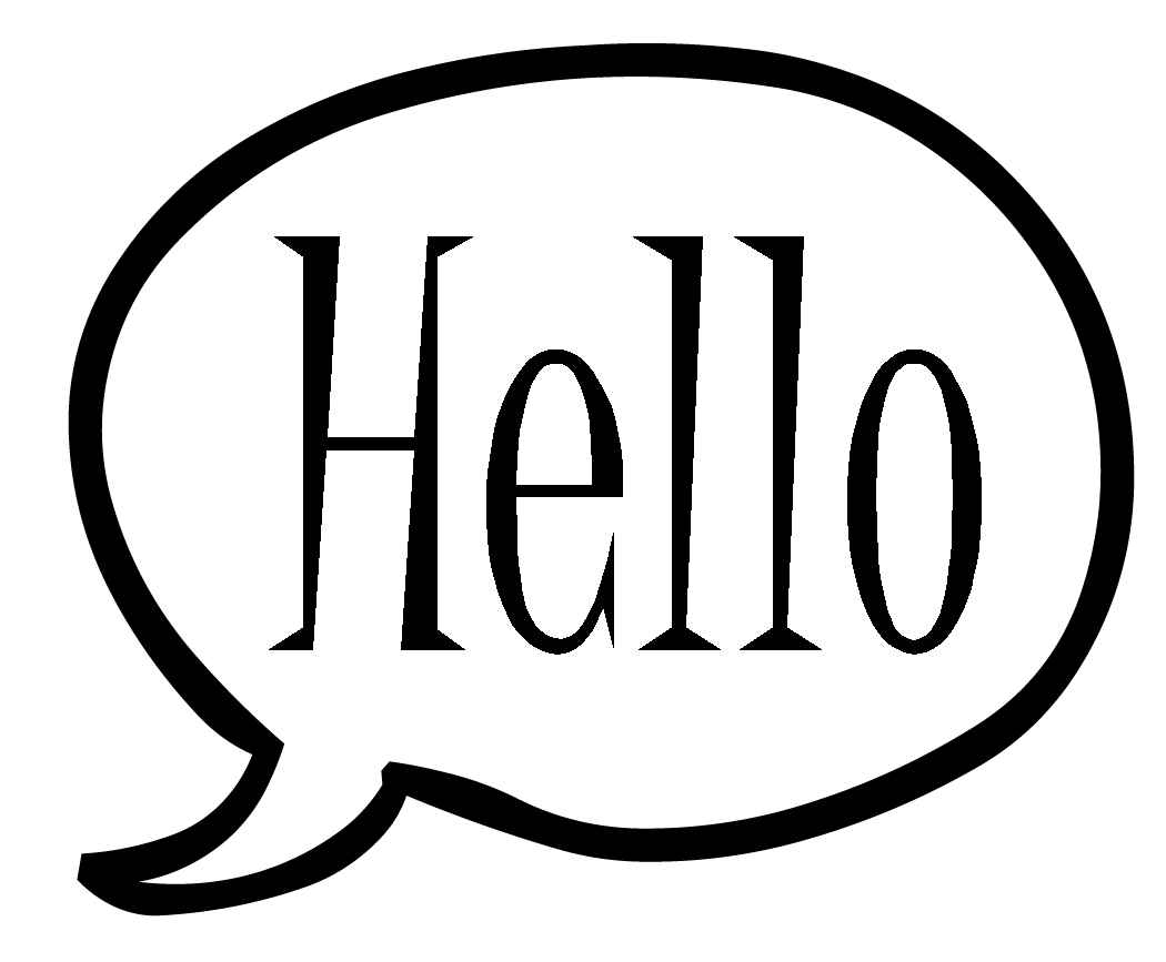Hello Speech Bubble PNG Download Image