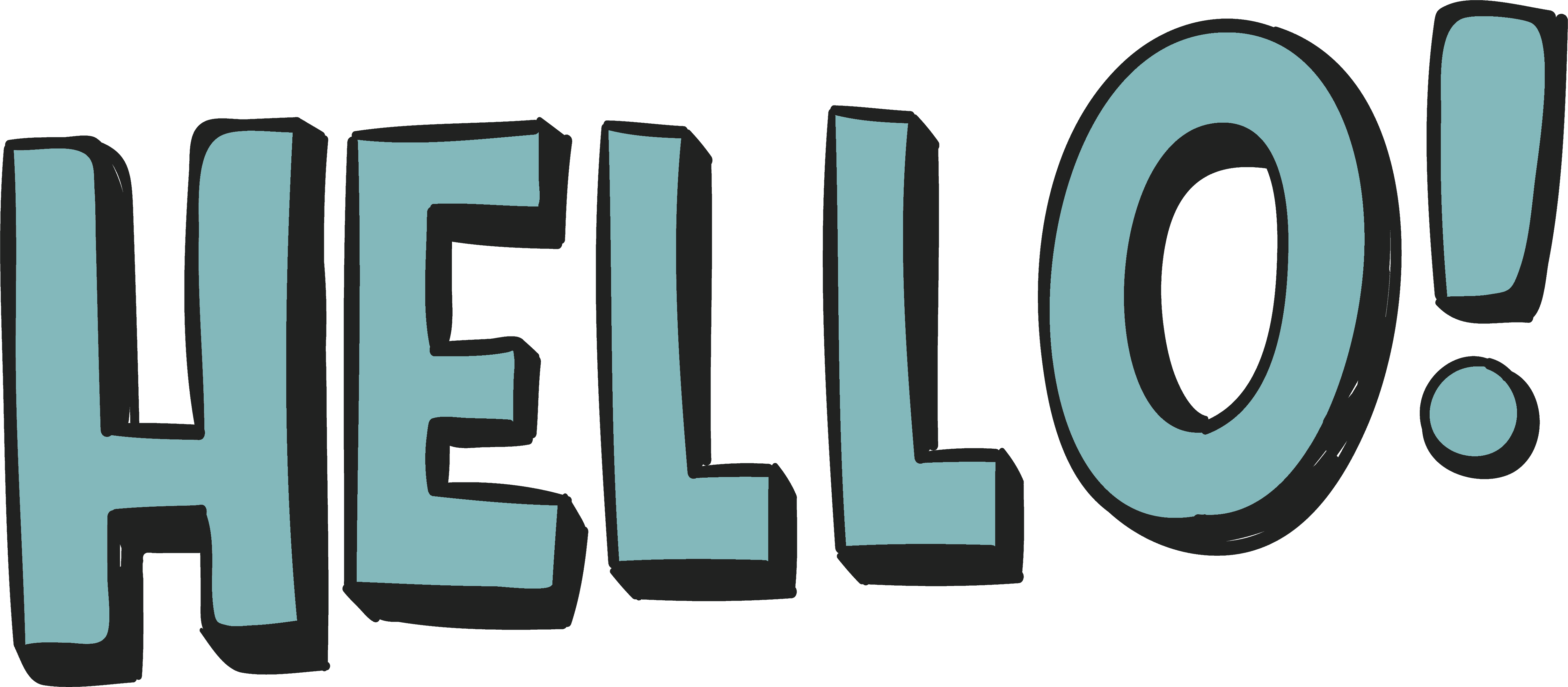 Hello Text PNG