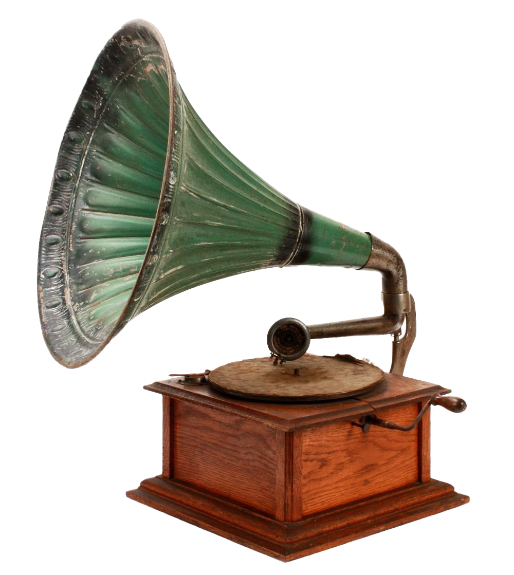 Clipart gramophone de corne
