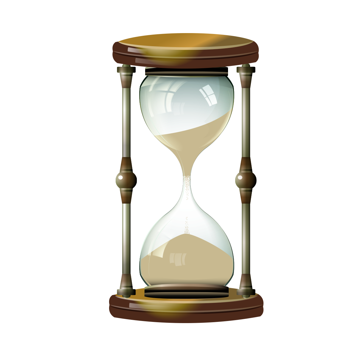 Hourglass Sand Clock PNG Image File