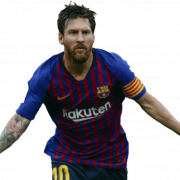 King of Football Lionel Messi PNG Datei