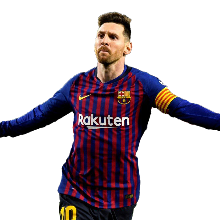 King Of Football Lionel Messi PNG Free Download