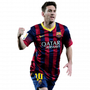 König des Fußballs Lionel Messi transparent
