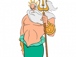 King Triton Trident PNG Clipart