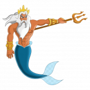 King Triton Trident PNG Picture
