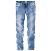 Light Blue Men Jeans Transparent