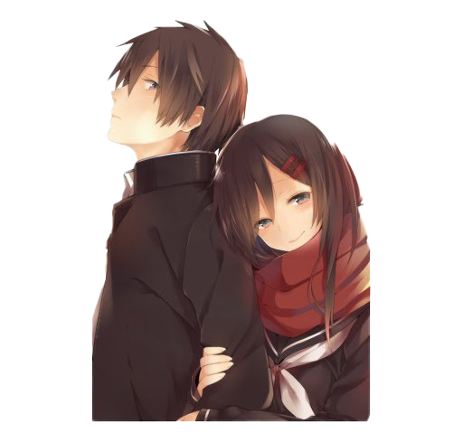 Love Anime Couple Transparent