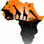 Kaart van Afrika PNG HD -afbeelding