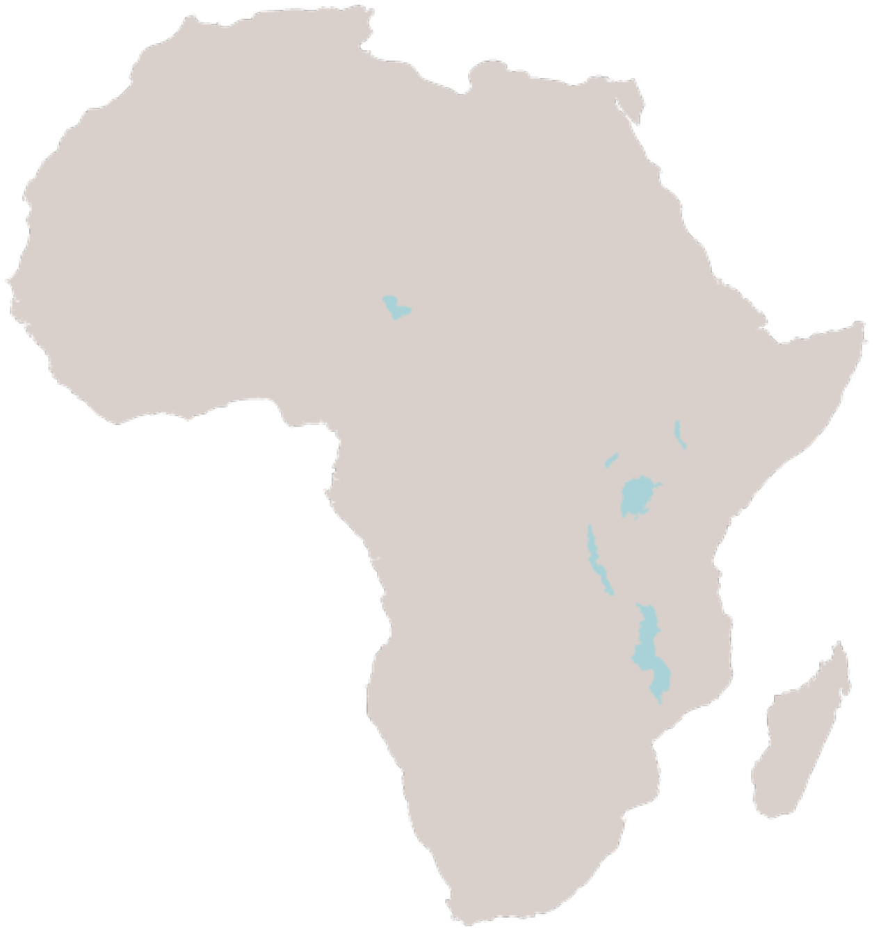 Kaart van Afrika PNG Hoge kwaliteit Afbeelding