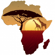 Arquivo de imagem PNG do mapa da África