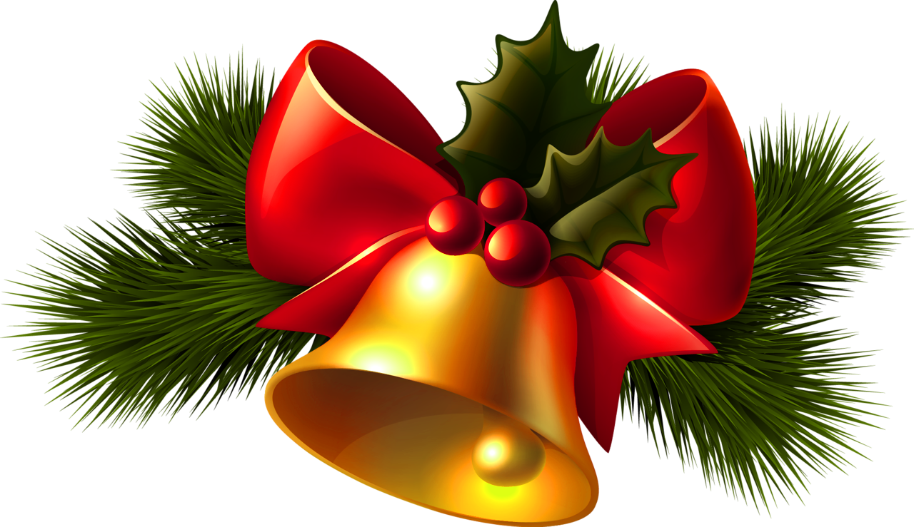 Merry Christmas Bell PNG Free Download