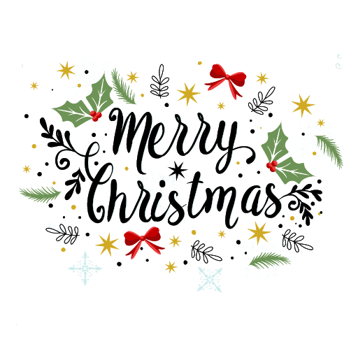 Merry Christmas Text PNG Free Image