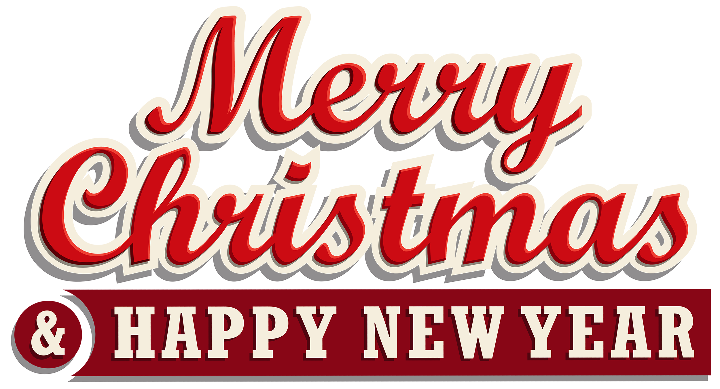 Merry Christmas Text PNG Picture