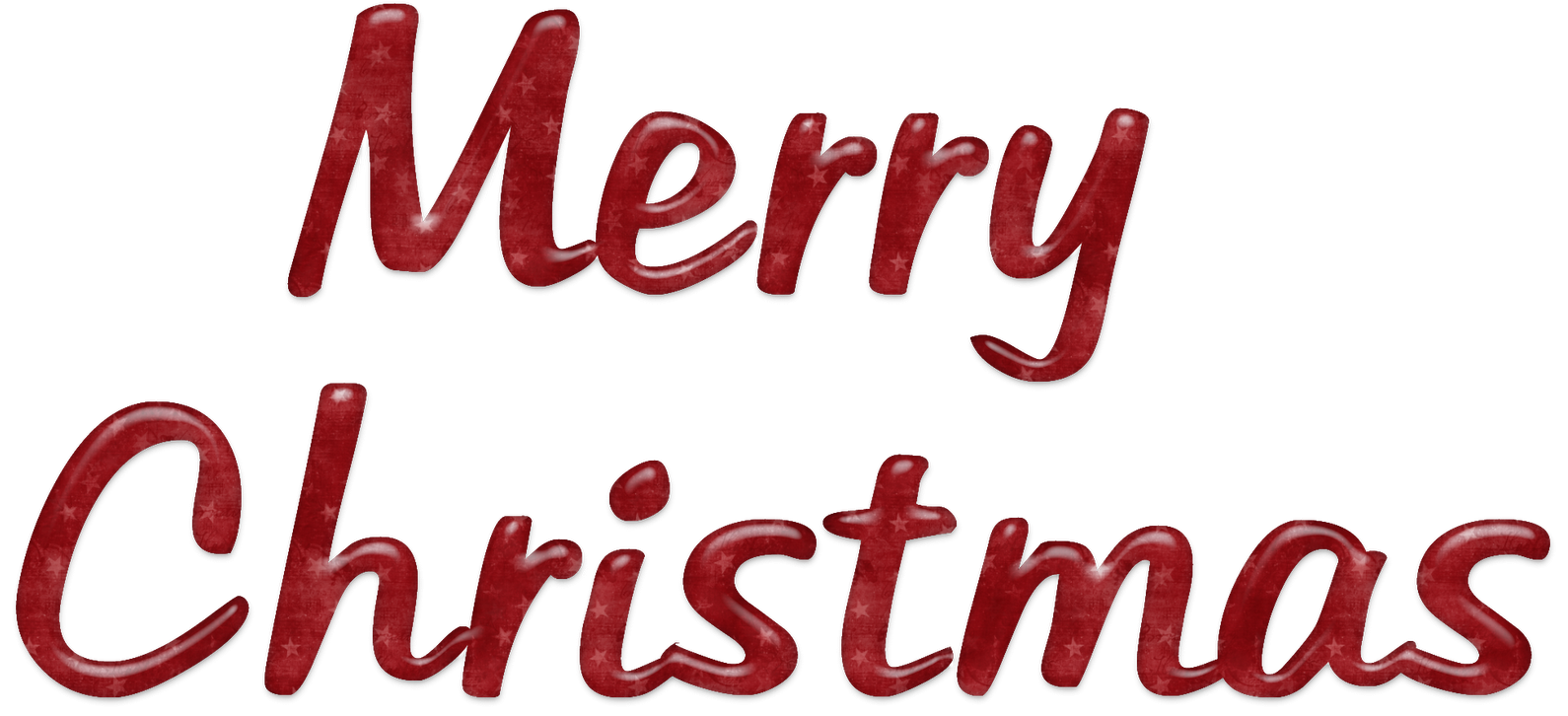Merry Christmas Word Art PNG Clipart