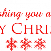 Merry Christmas Word Art PNG High Quality Image