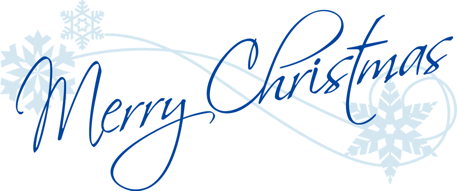 Merry Christmas Word Art Transparent